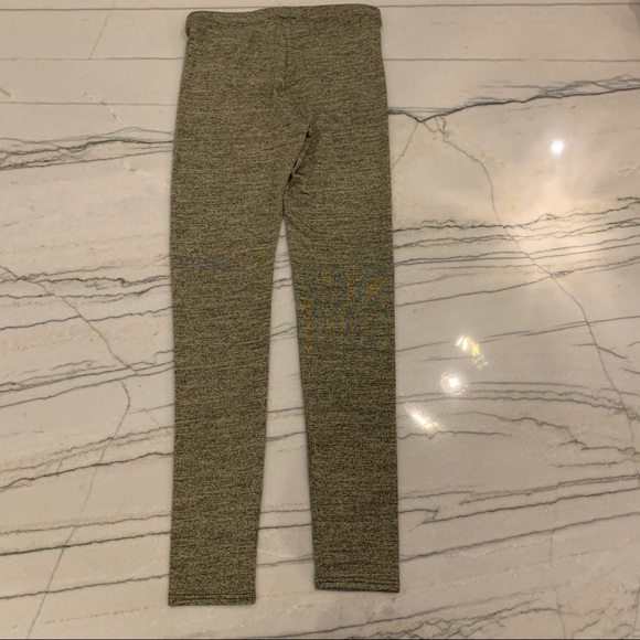 See You Monday Gold & Black Speckled Leggings Size Small - Picture 3 of 5